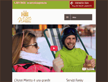 Tablet Screenshot of hotelmiletto.it